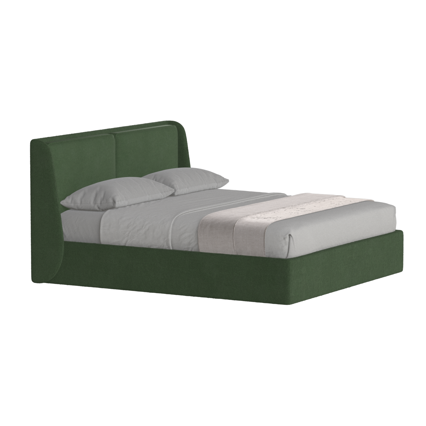 Bett mit weichem Kopfteil Ruby