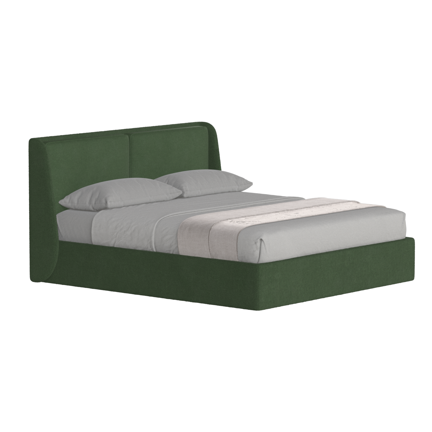 Bett mit weichem Kopfteil Ruby