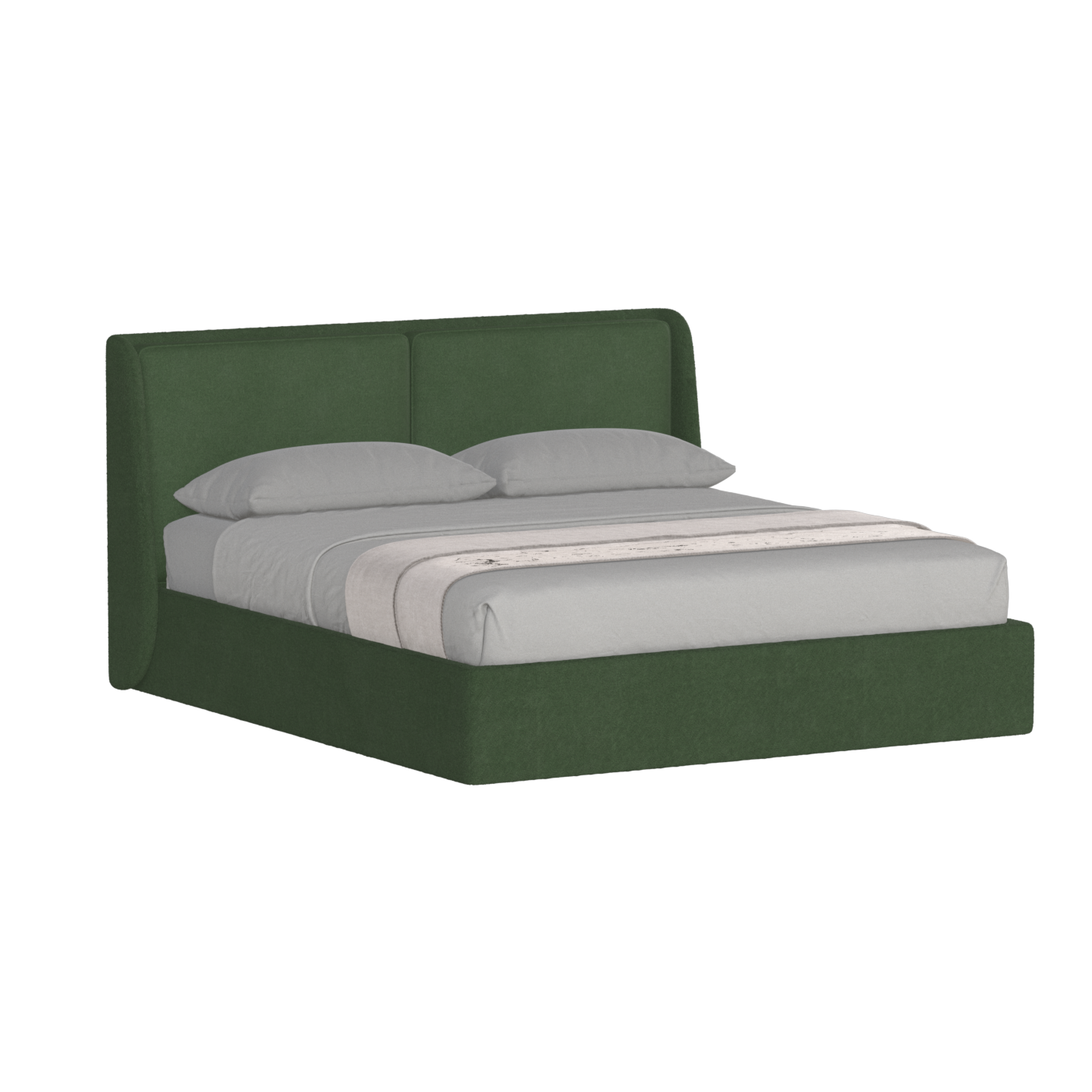 Bett mit weichem Kopfteil Ruby