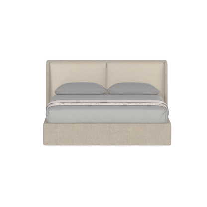 Lit double rembourré Ruby en tissu haut de gamme