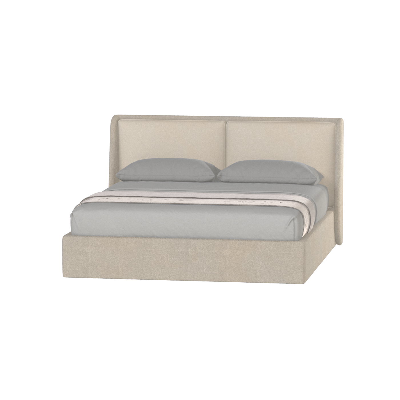 Bett mit weichem Kopfteil Ruby