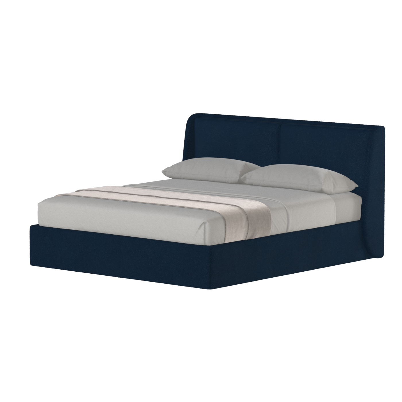 Bett mit weichem Kopfteil Ruby