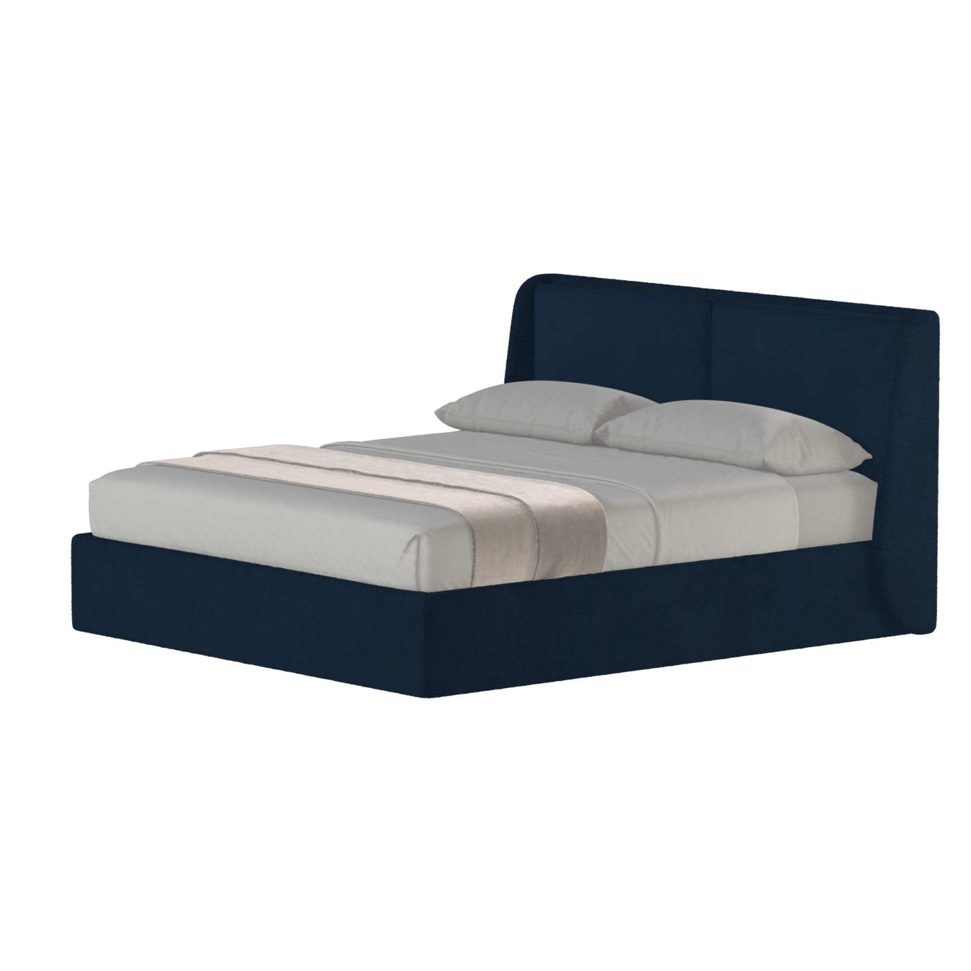 Bett mit weichem Kopfteil Ruby