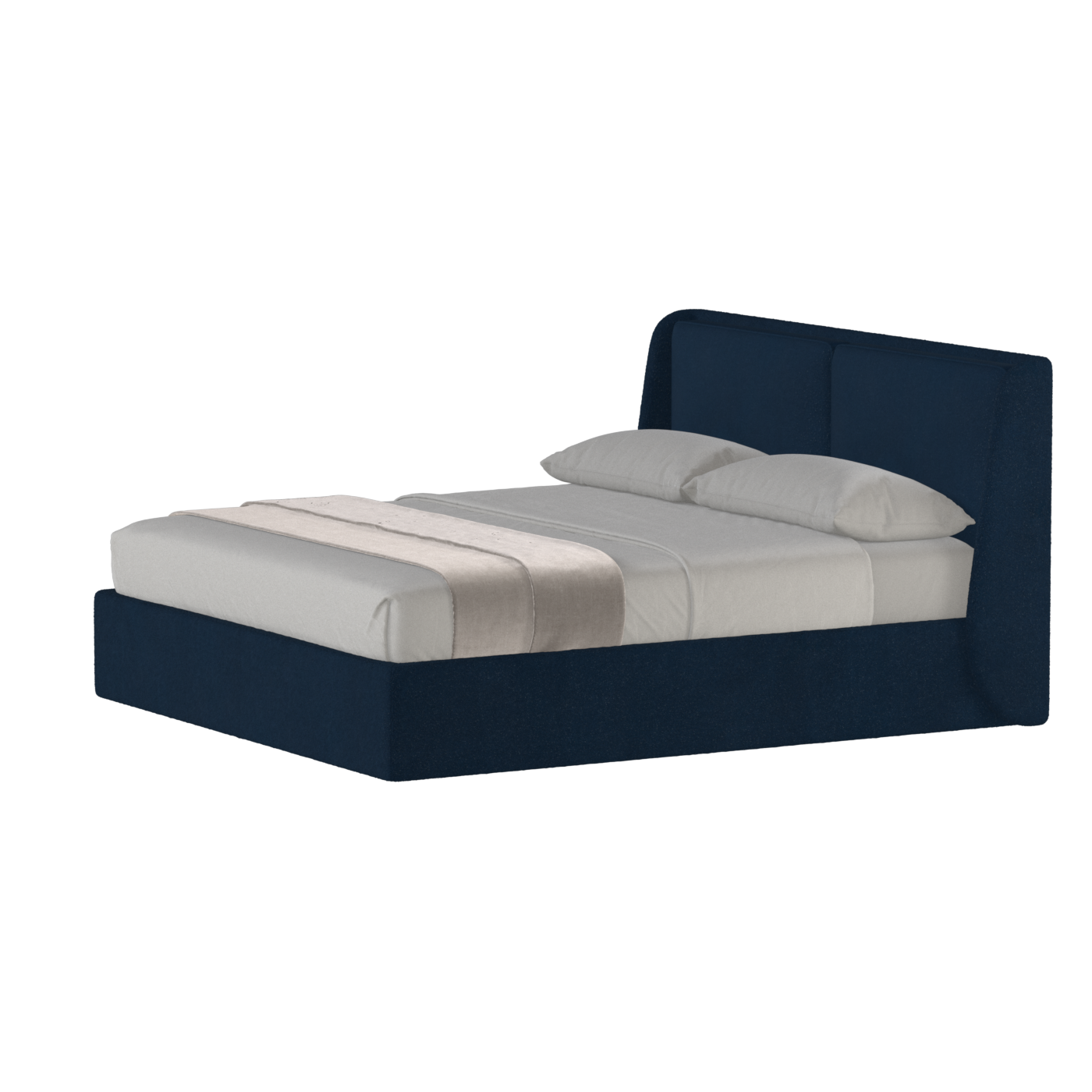 Bett mit weichem Kopfteil Ruby