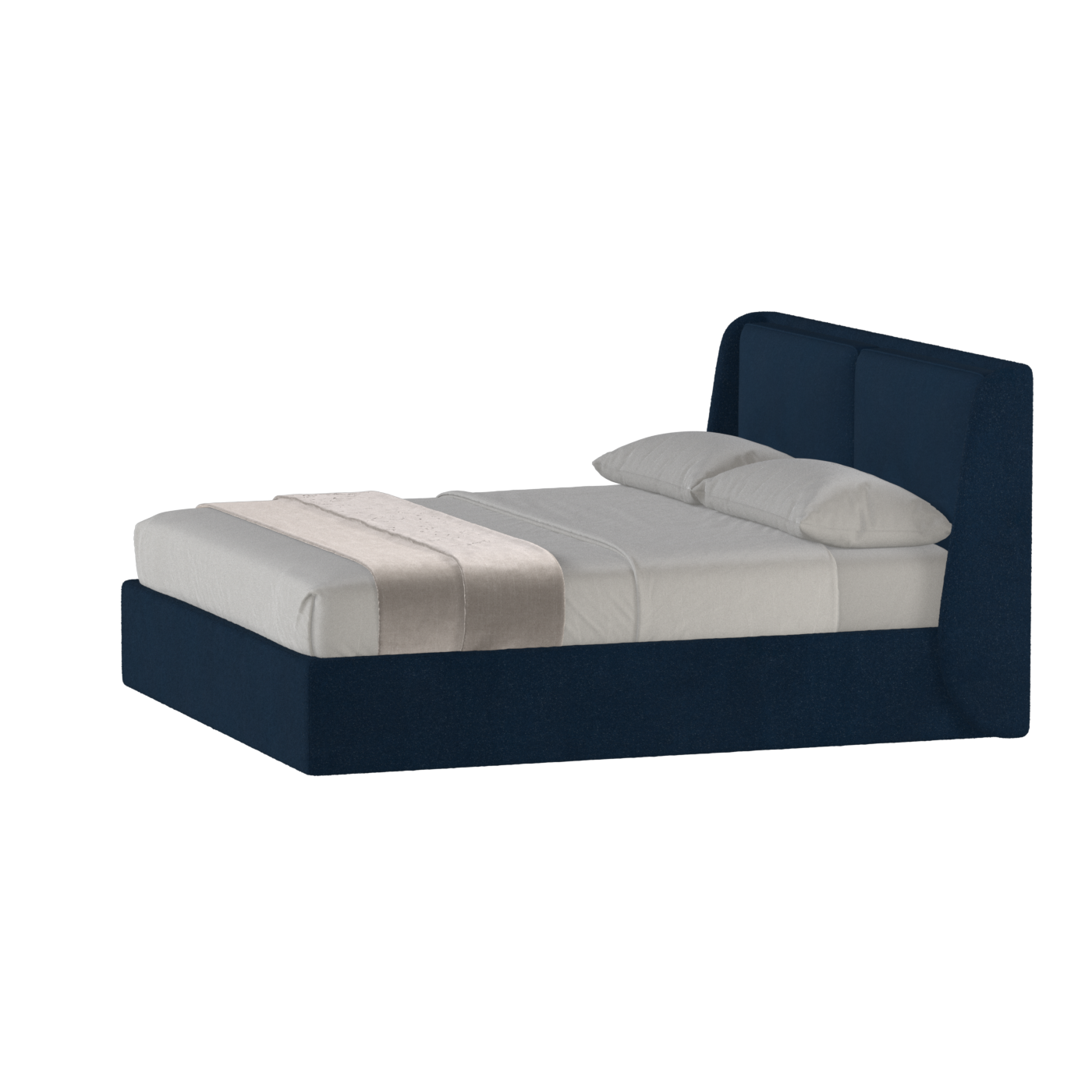 Bett mit weichem Kopfteil Ruby