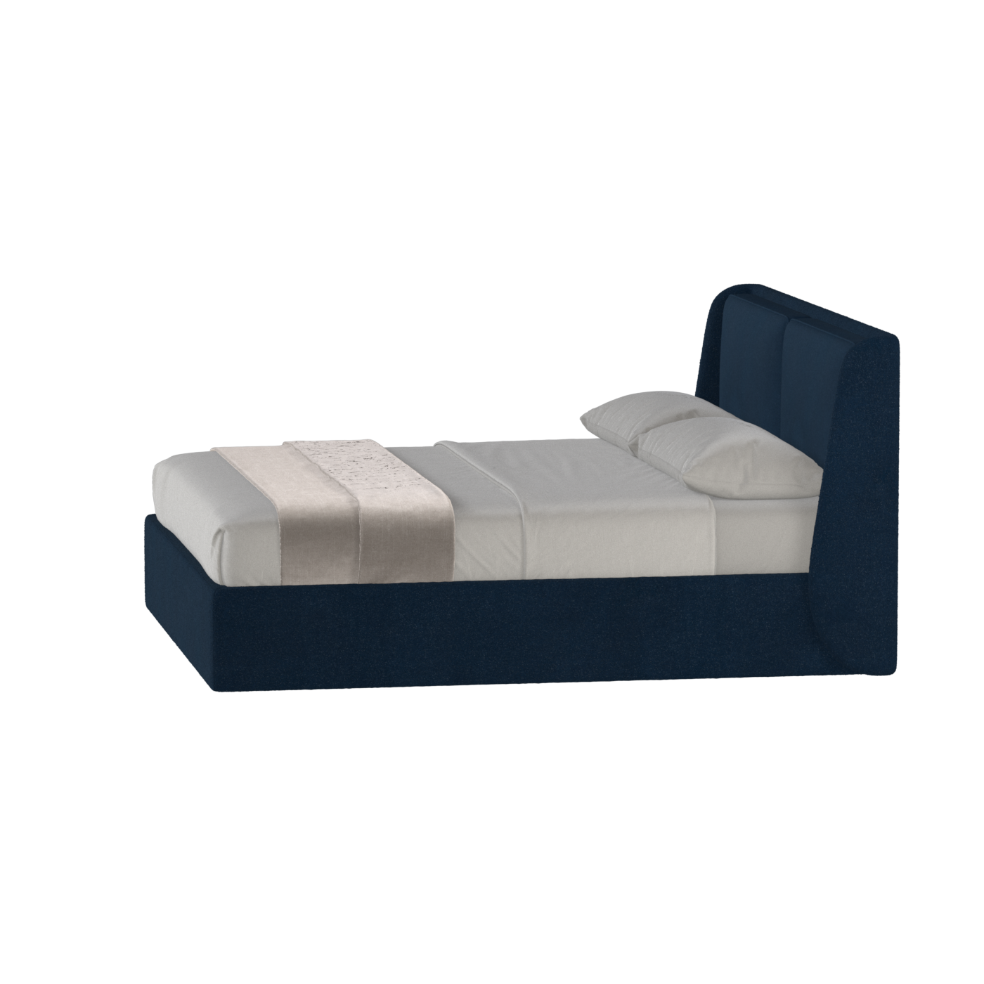 Bett mit weichem Kopfteil Ruby