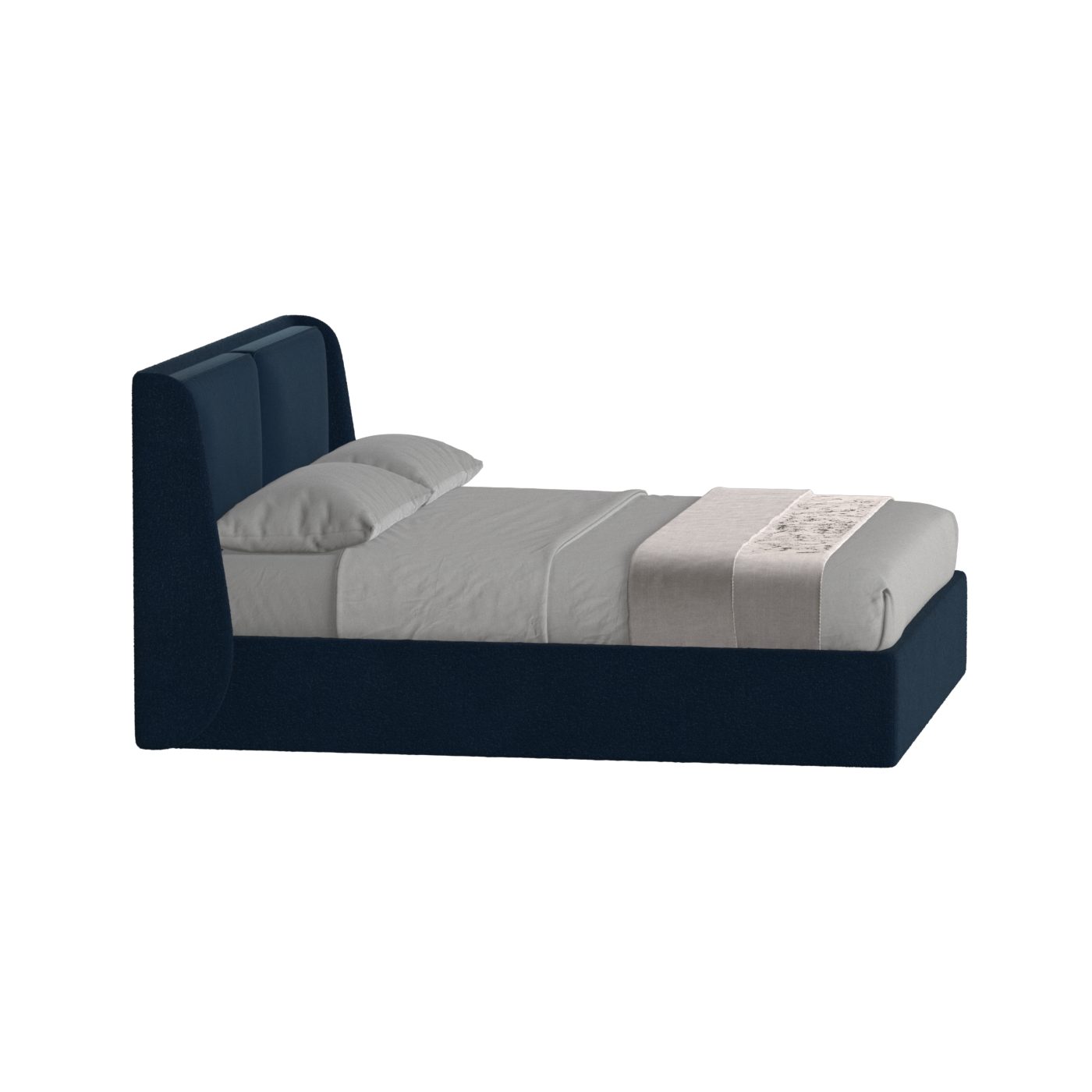 Bett mit weichem Kopfteil Ruby