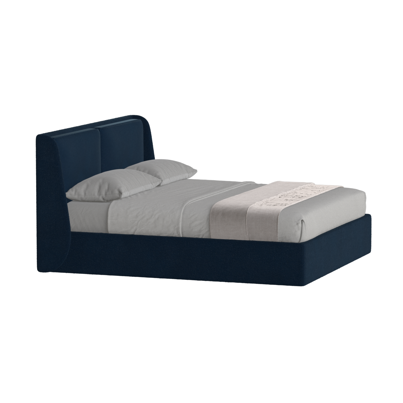 Bett mit weichem Kopfteil Ruby