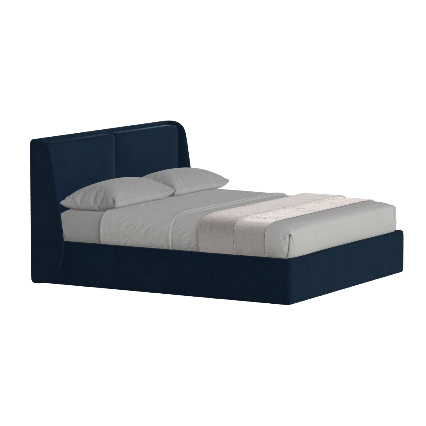 Bett mit weichem Kopfteil Ruby