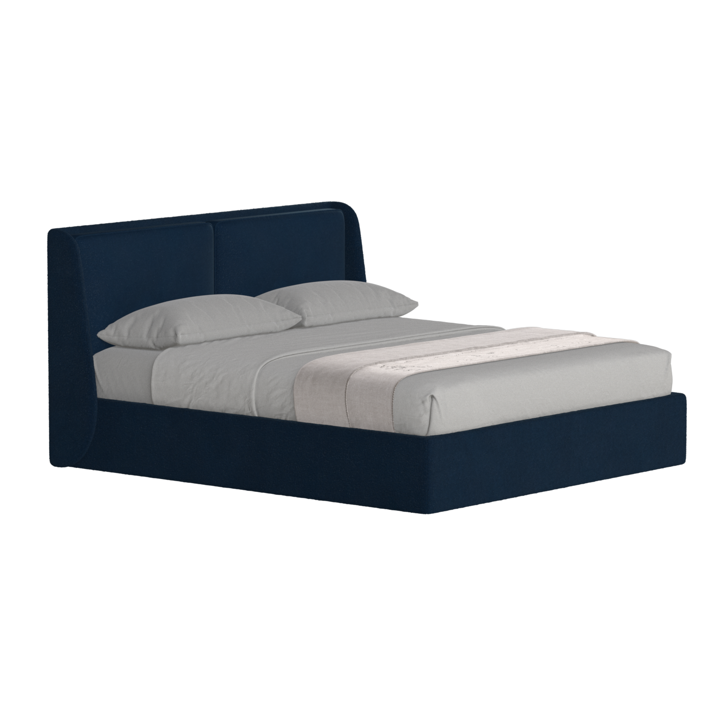 Bett mit weichem Kopfteil Ruby