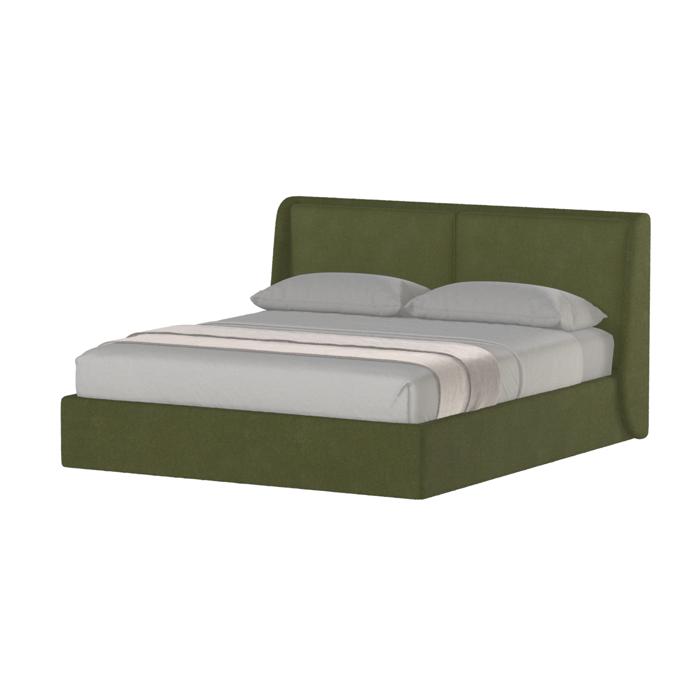 Ruby Upholstered Double Bed in Premium Fabric