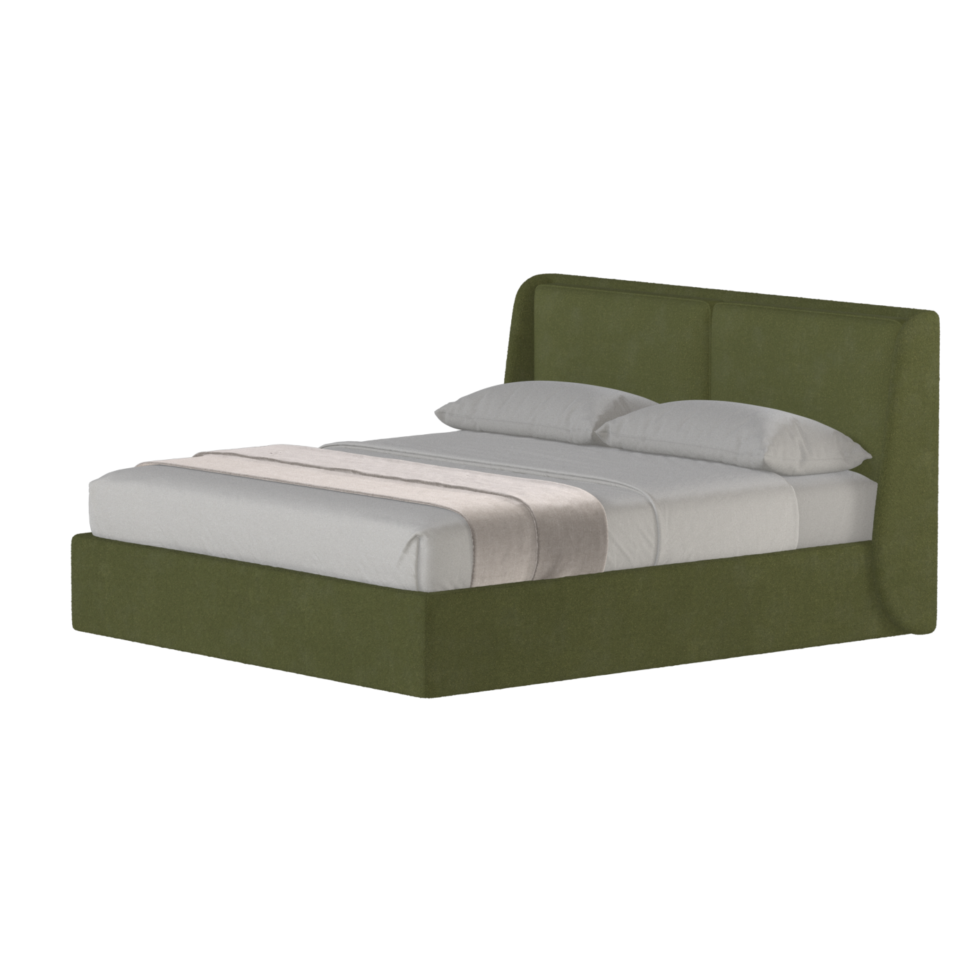 Ruby Upholstered Double Bed in Premium Fabric