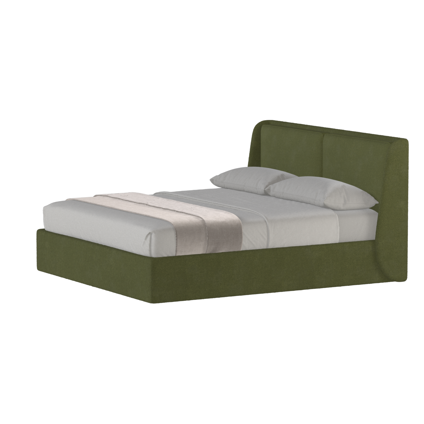Ruby Upholstered Double Bed in Premium Fabric
