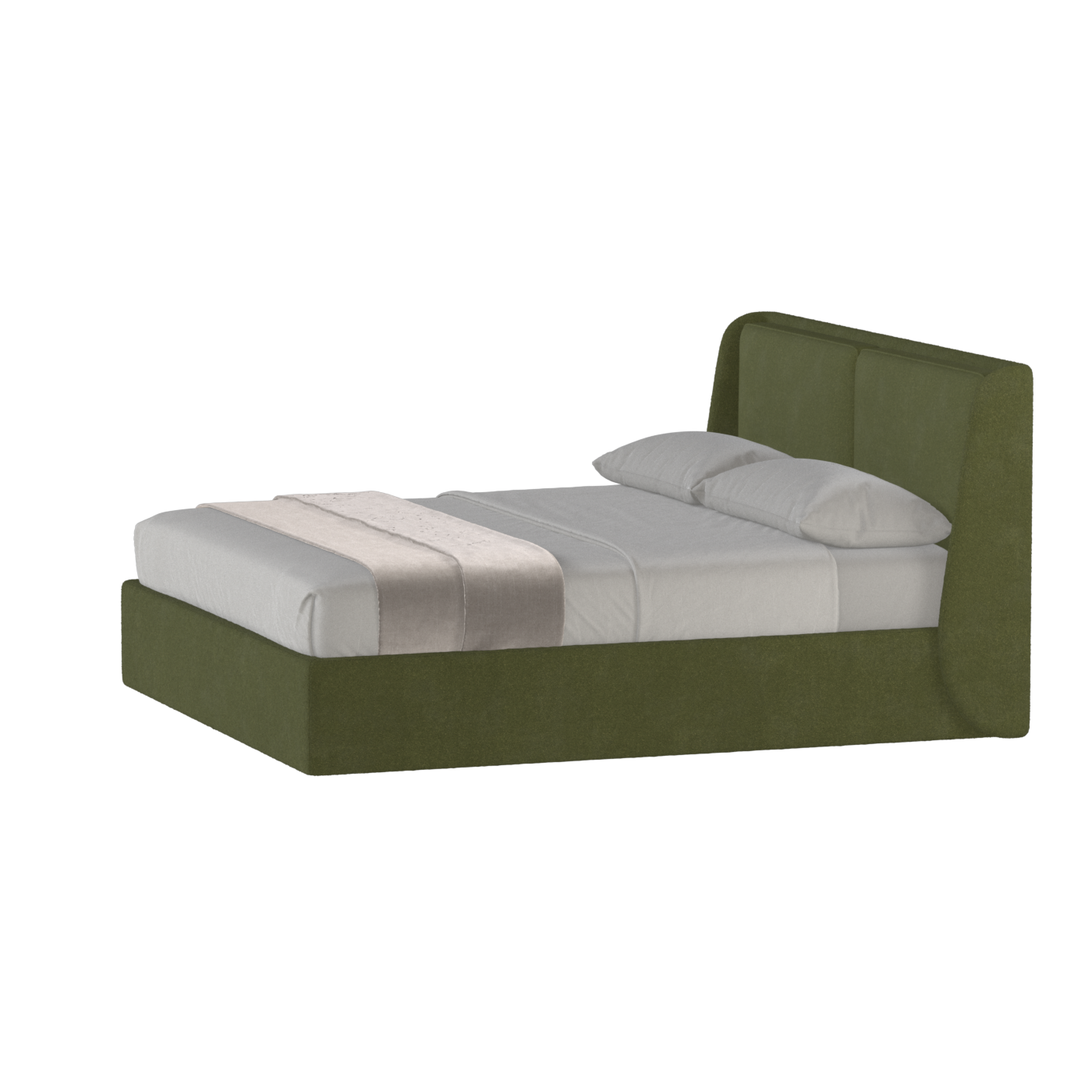 Ruby Upholstered Double Bed in Premium Fabric