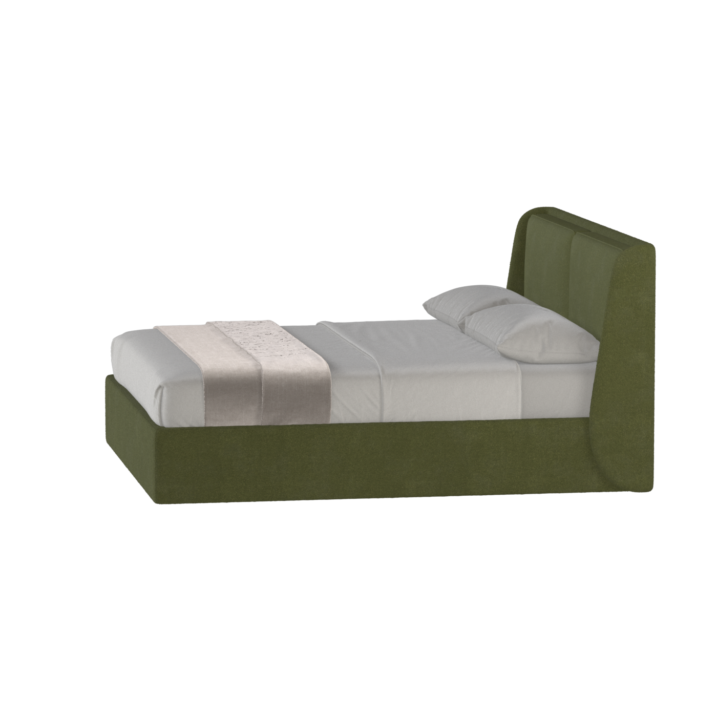 Ruby Upholstered Double Bed in Premium Fabric