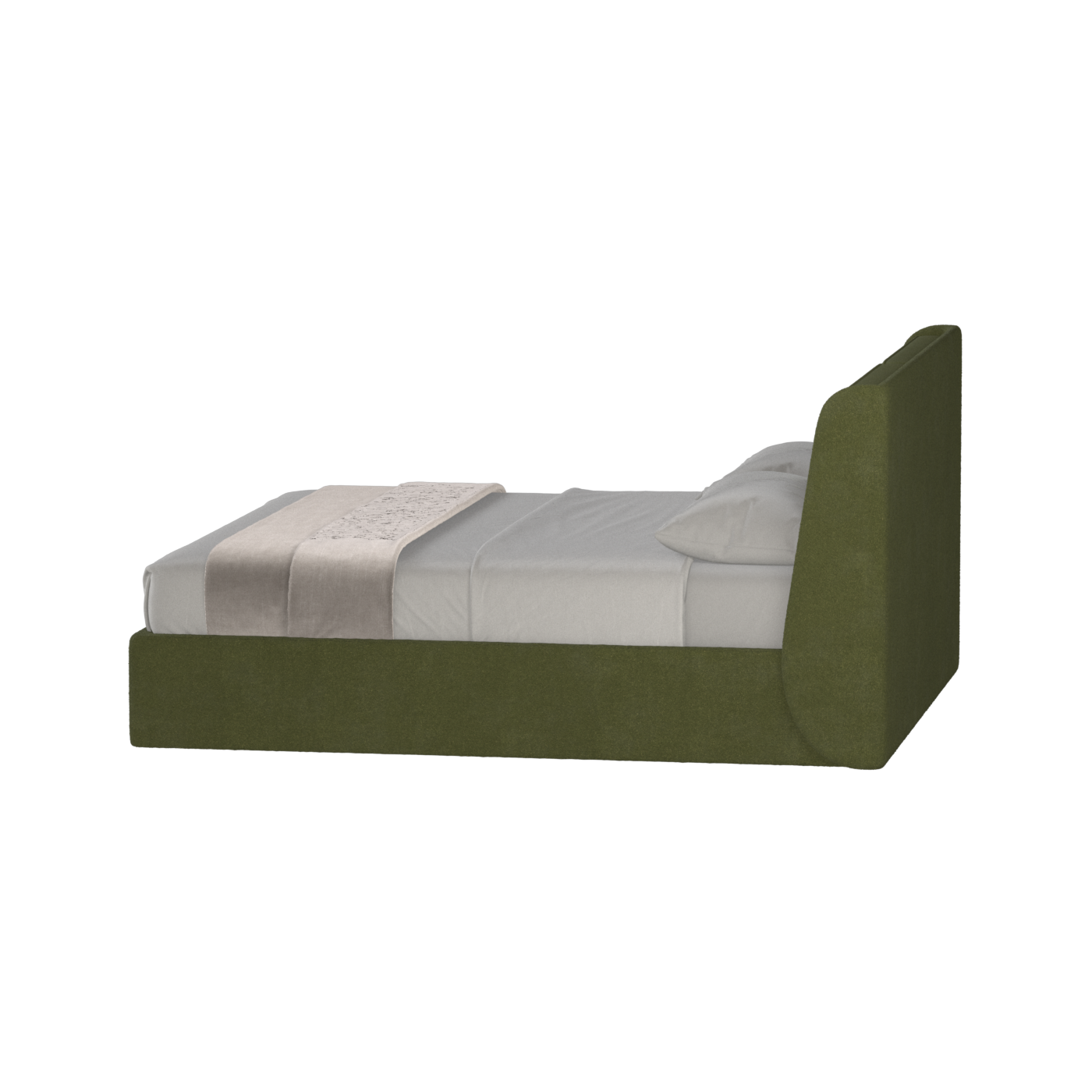 Ruby Upholstered Double Bed in Premium Fabric