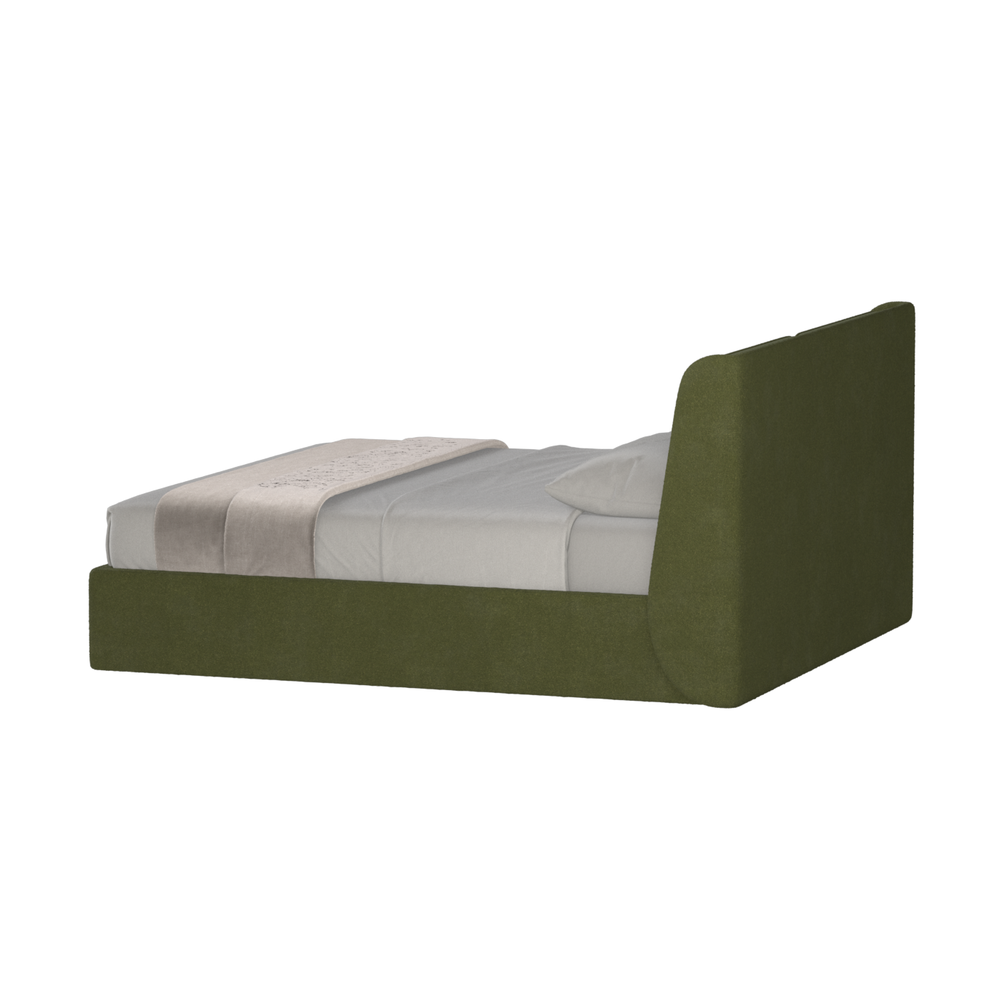 Ruby Upholstered Double Bed in Premium Fabric