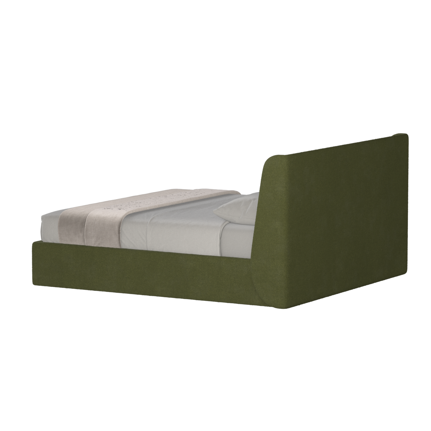 Ruby Upholstered Double Bed in Premium Fabric