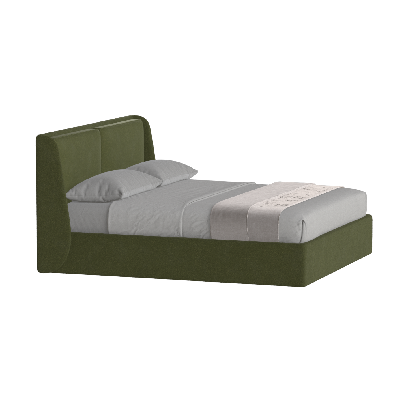 Ruby Upholstered Double Bed in Premium Fabric