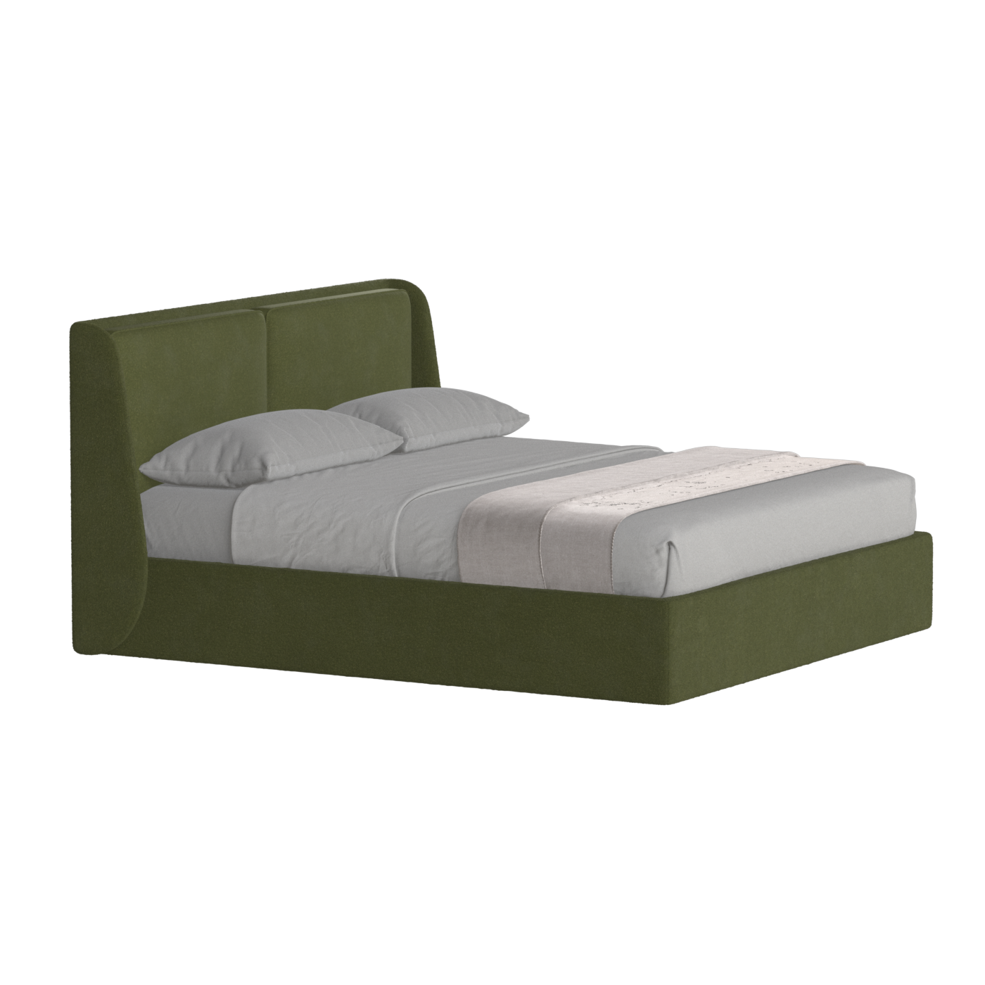 Ruby Upholstered Double Bed in Premium Fabric