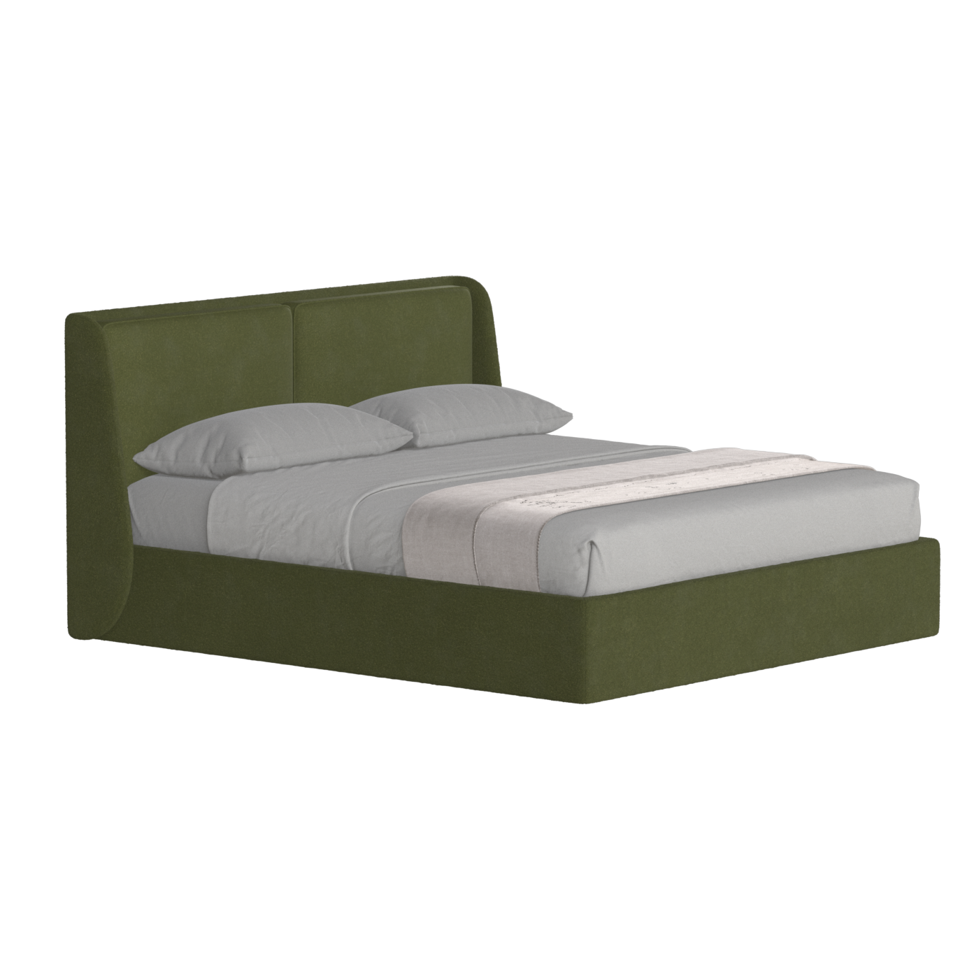 Ruby Upholstered Double Bed in Premium Fabric