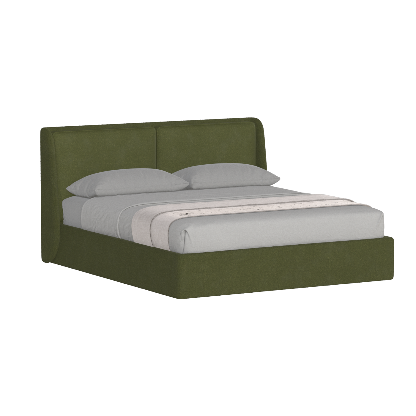 Ruby Upholstered Double Bed in Premium Fabric