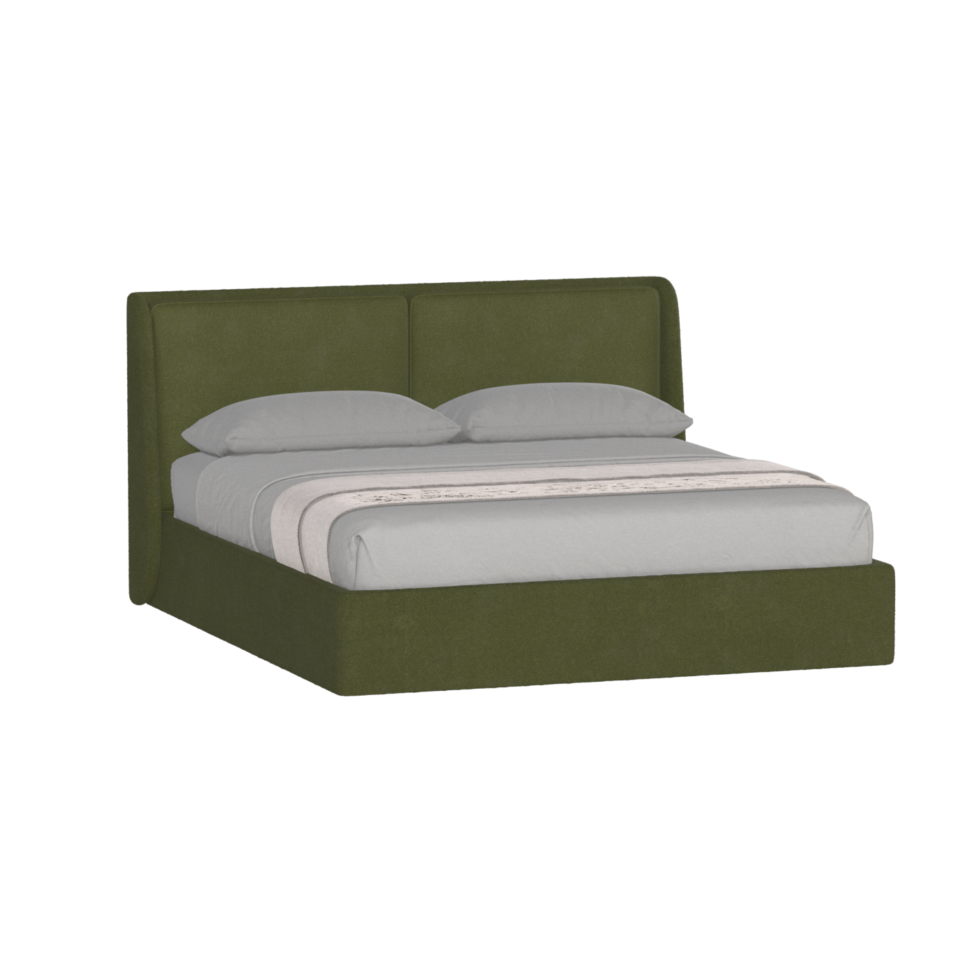 Ruby Upholstered Double Bed in Premium Fabric