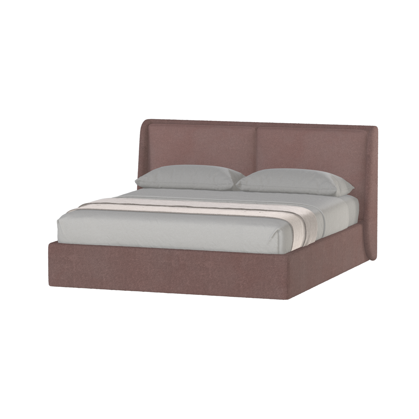 Ruby Upholstered Double Bed in Premium Fabric