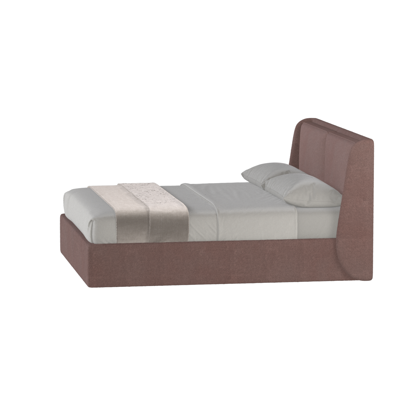 Ruby Upholstered Double Bed in Premium Fabric