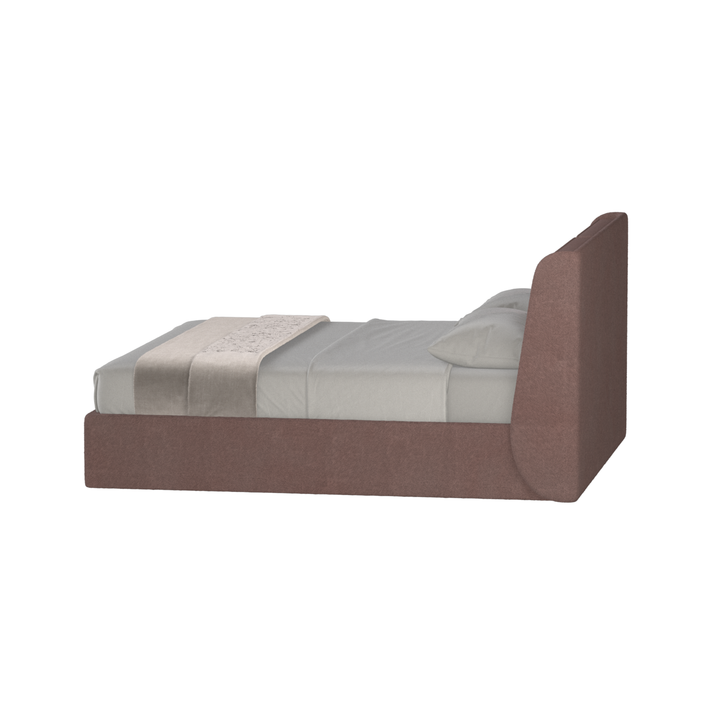 Ruby Upholstered Double Bed in Premium Fabric