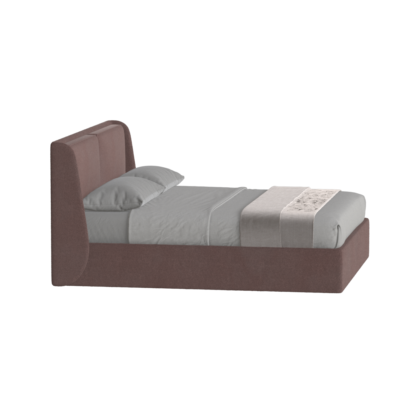 Ruby Upholstered Double Bed in Premium Fabric