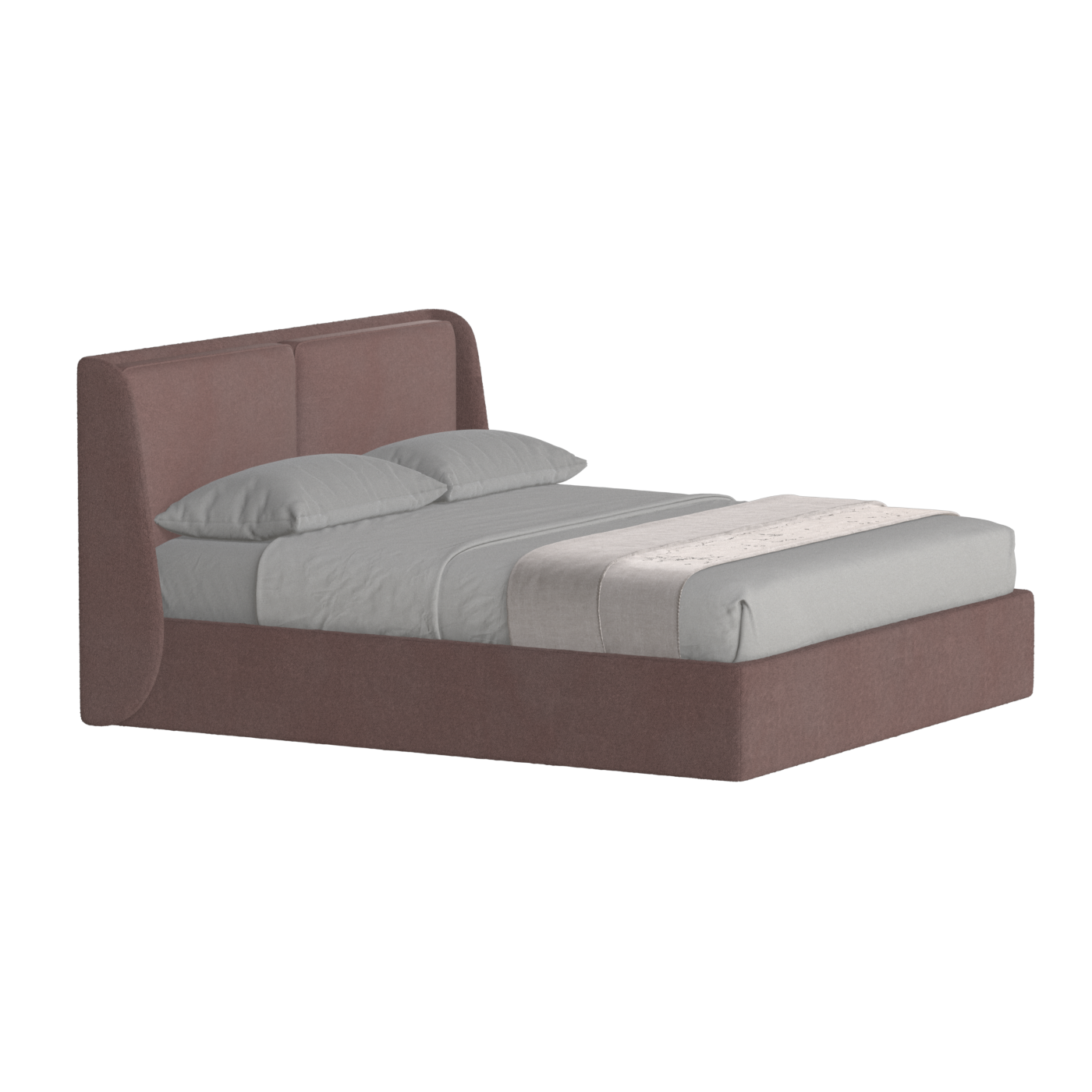 Ruby Upholstered Double Bed in Premium Fabric