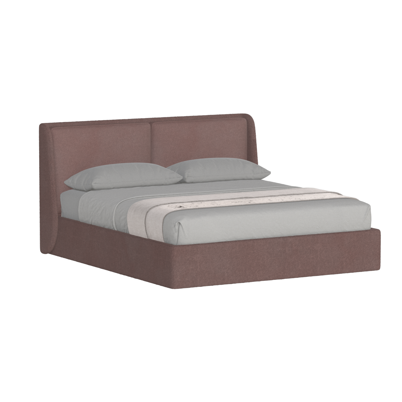 Ruby Upholstered Double Bed in Premium Fabric