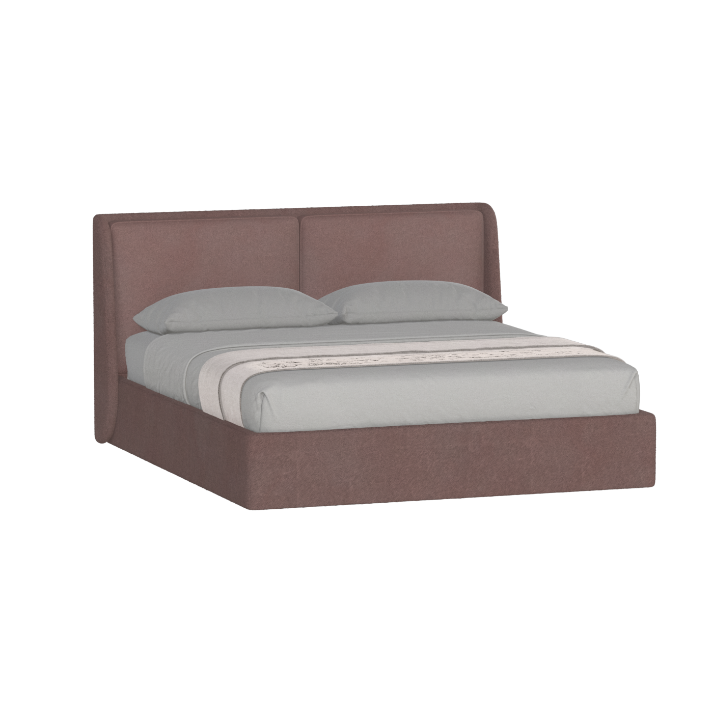 Ruby Upholstered Double Bed in Premium Fabric