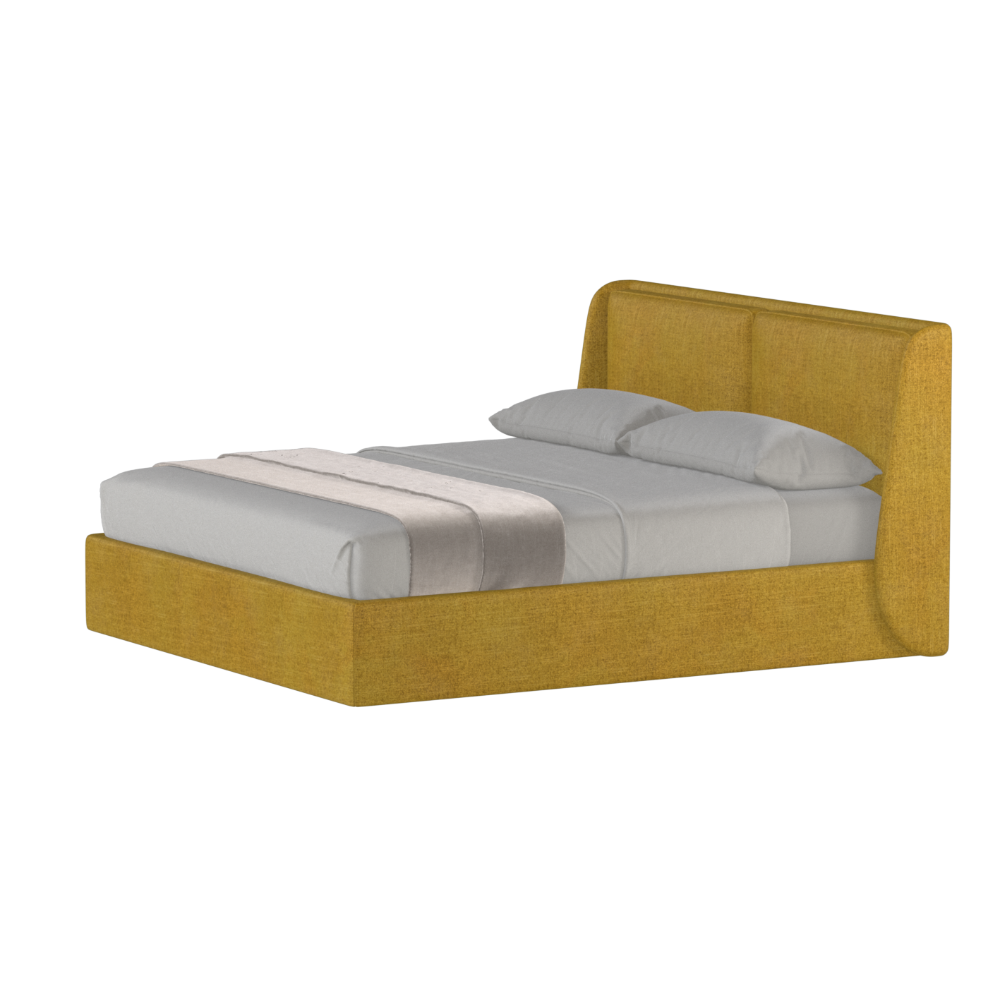 Bett mit weichem Kopfteil Ruby