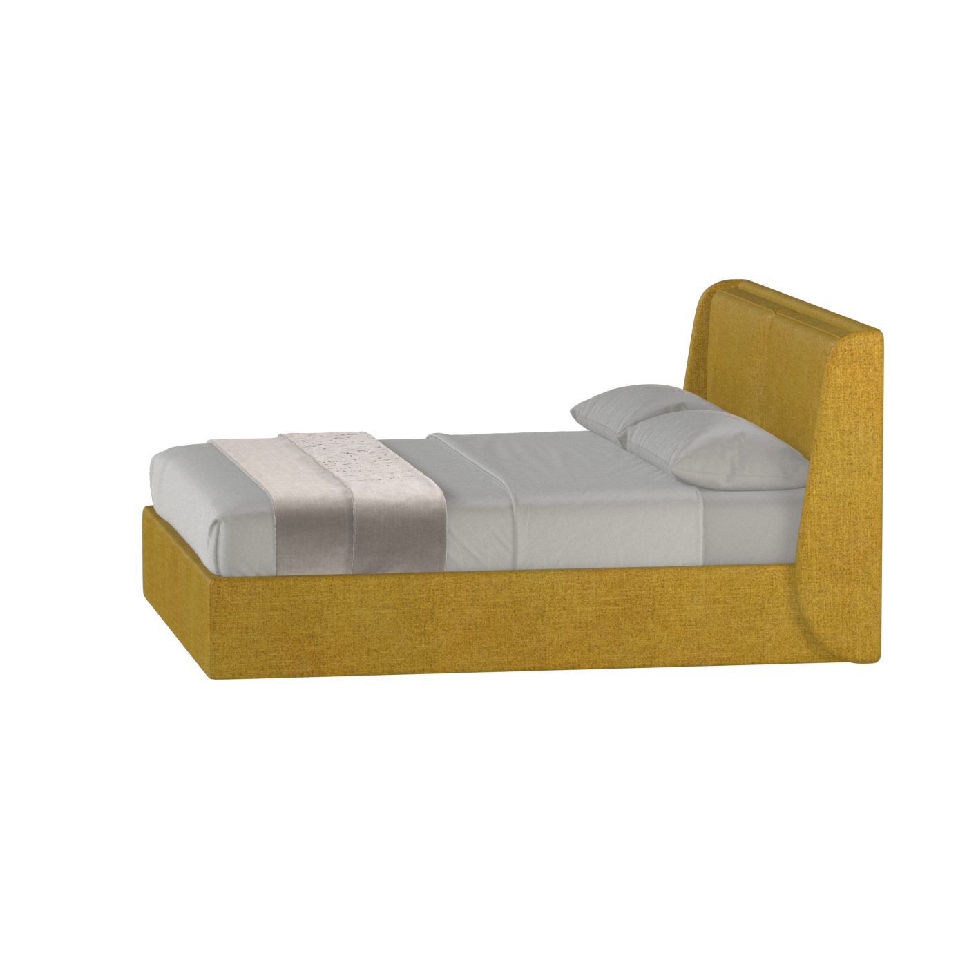 Bett mit weichem Kopfteil Ruby