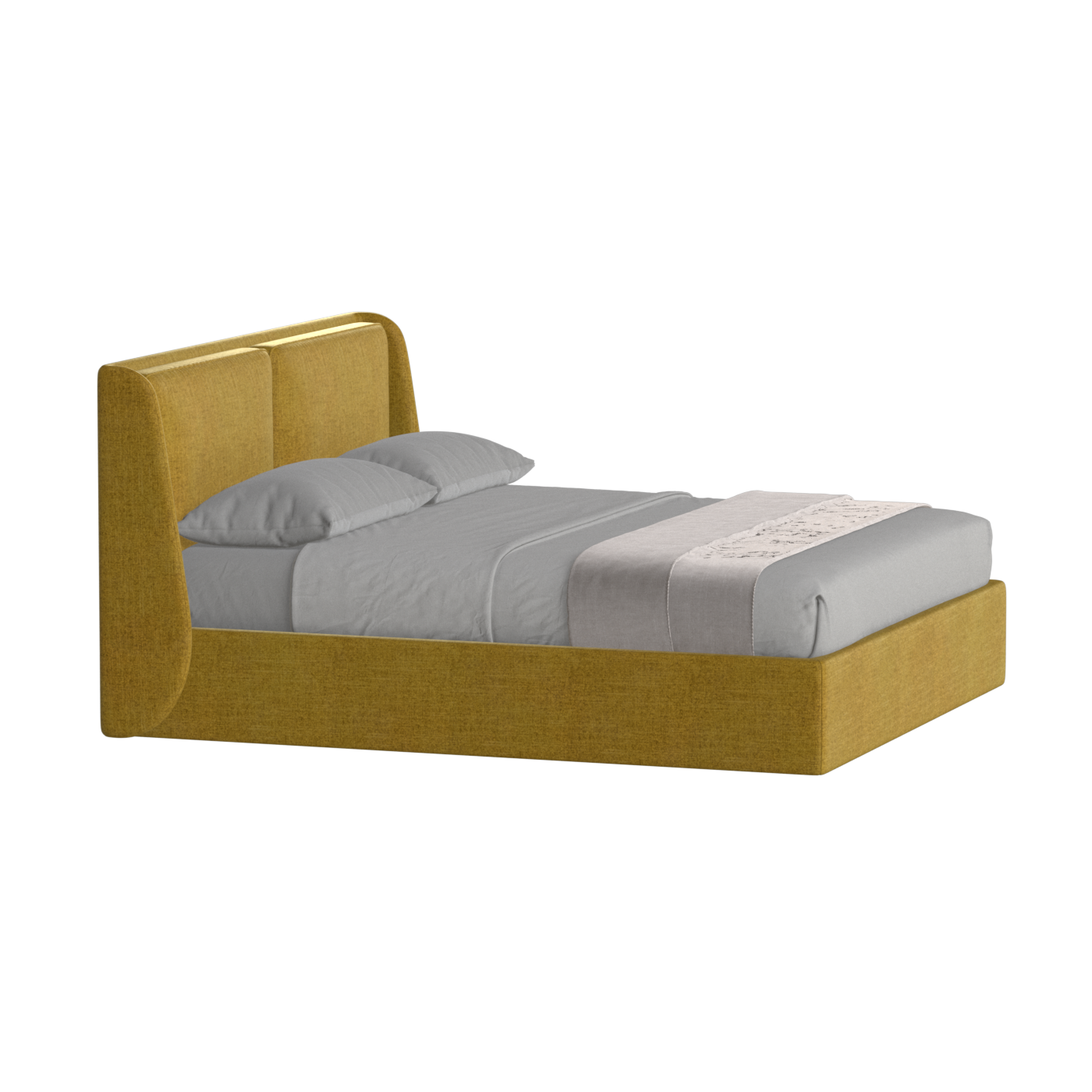 Bett mit weichem Kopfteil Ruby