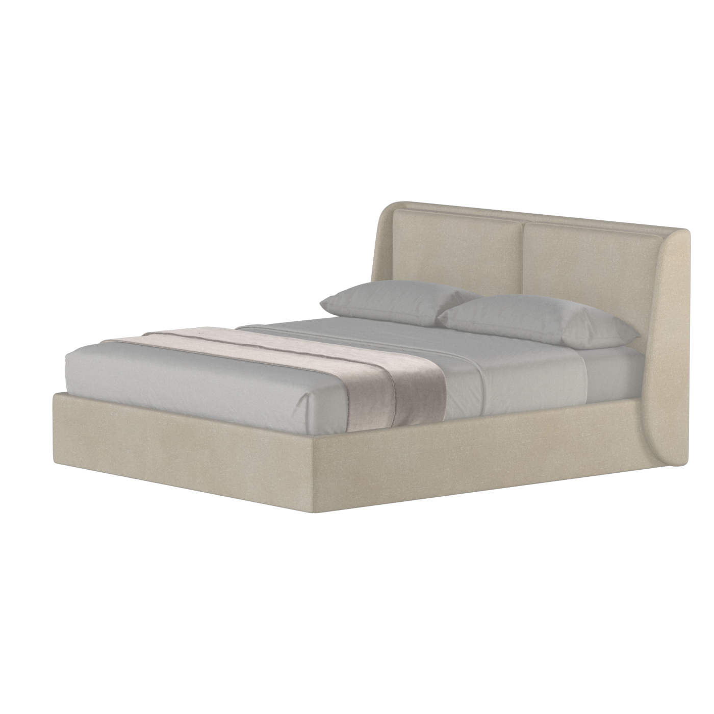 Bett mit weichem Kopfteil Ruby