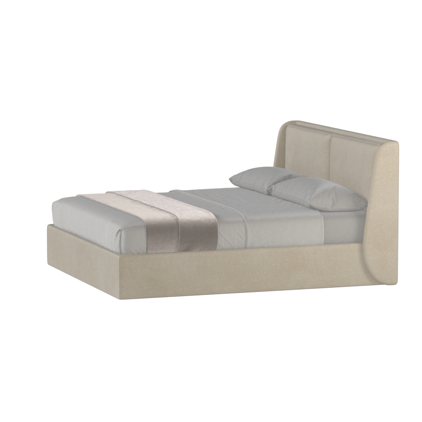 Bett mit weichem Kopfteil Ruby