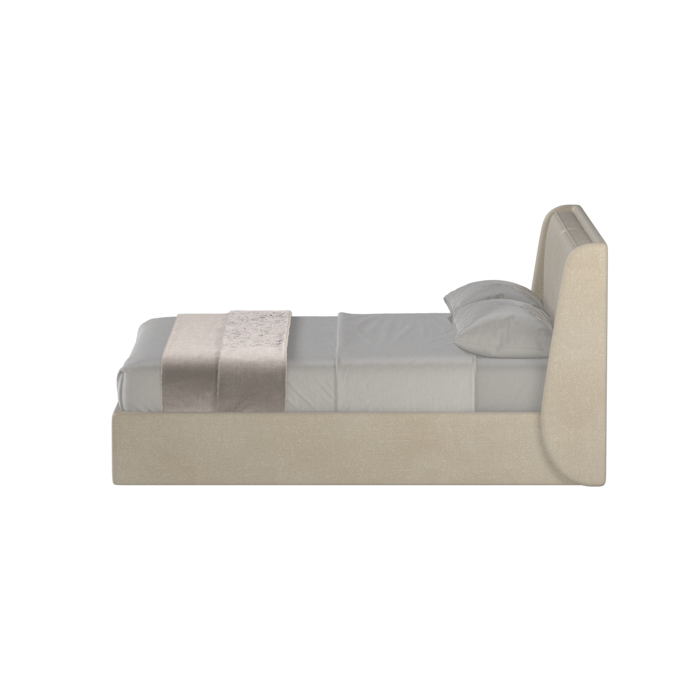 Bett mit weichem Kopfteil Ruby