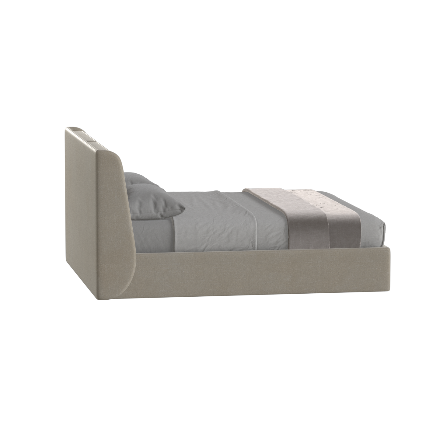 Bett mit weichem Kopfteil Ruby