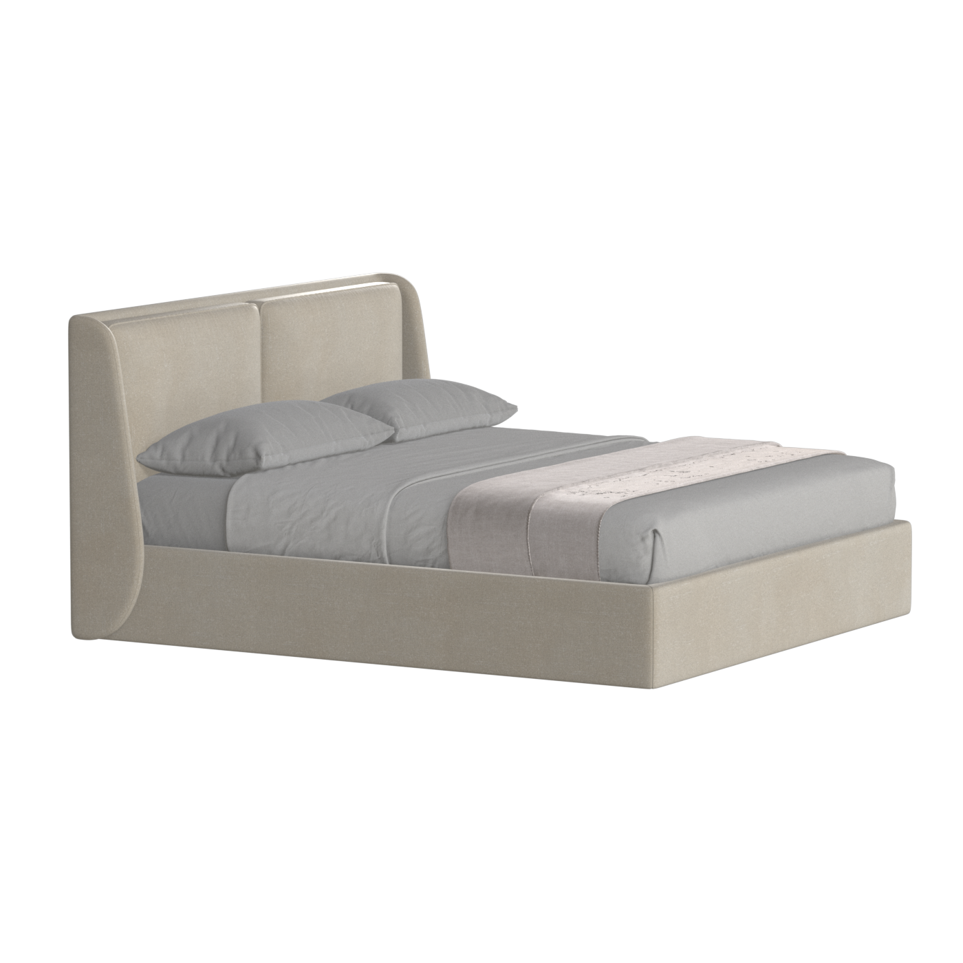 Bett mit weichem Kopfteil Ruby