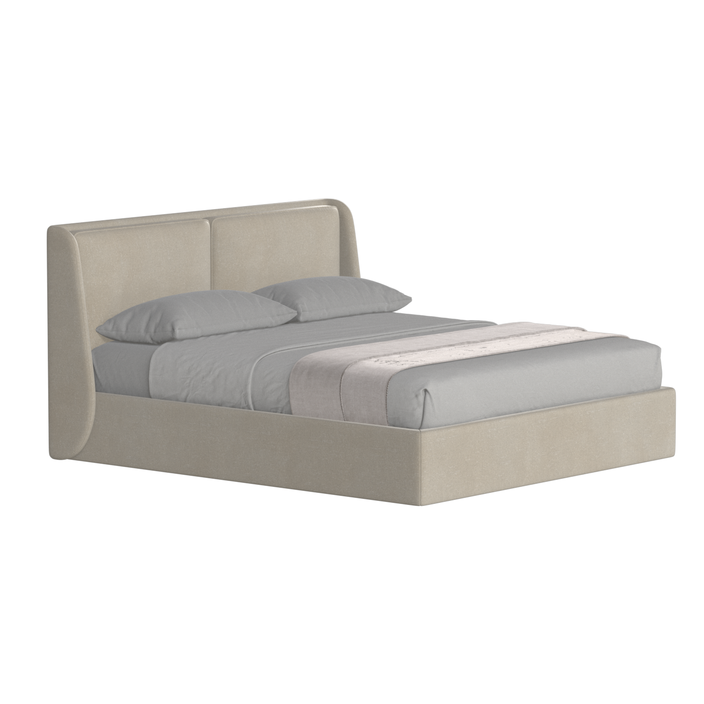 Bett mit weichem Kopfteil Ruby