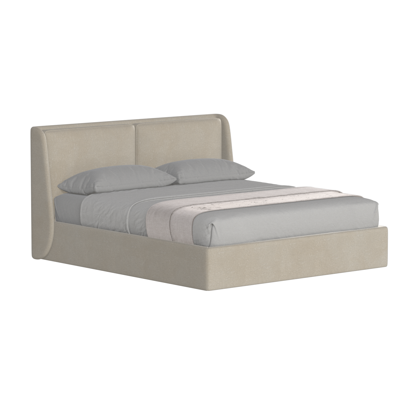 Bett mit weichem Kopfteil Ruby
