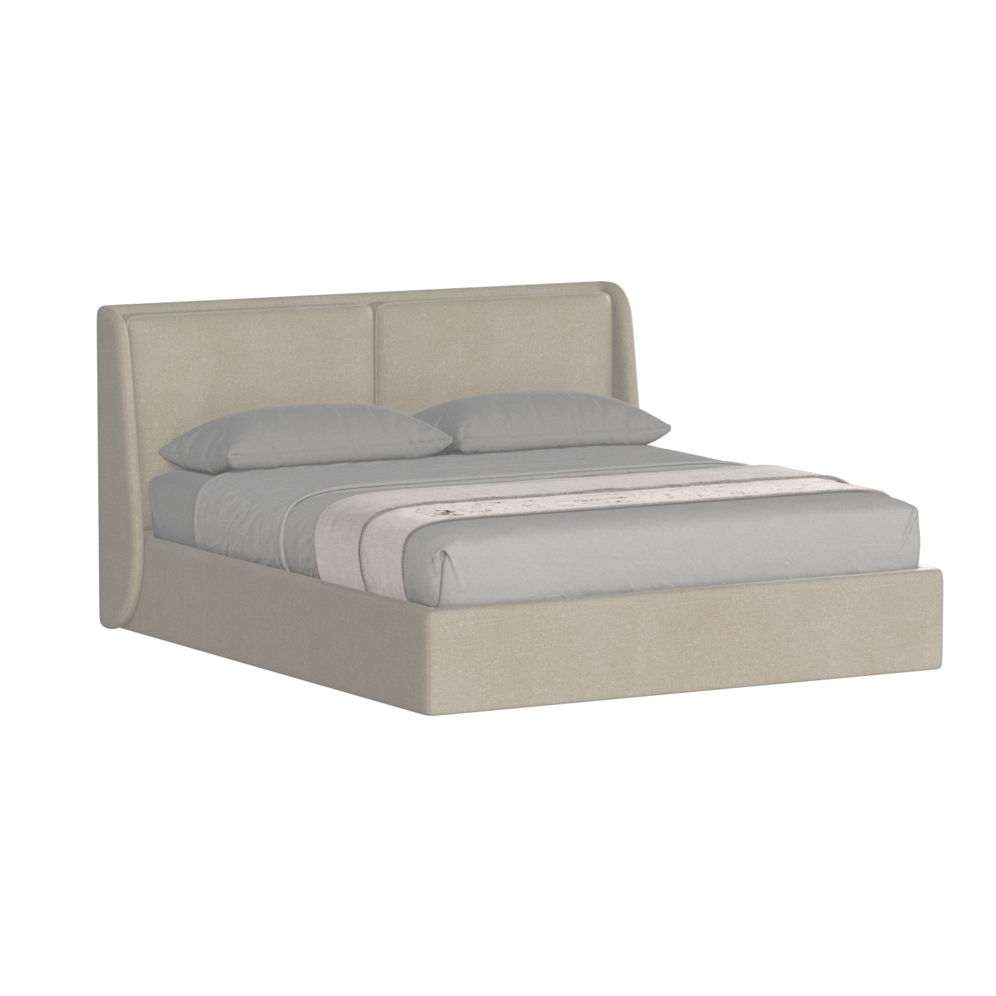 Bett mit weichem Kopfteil Ruby