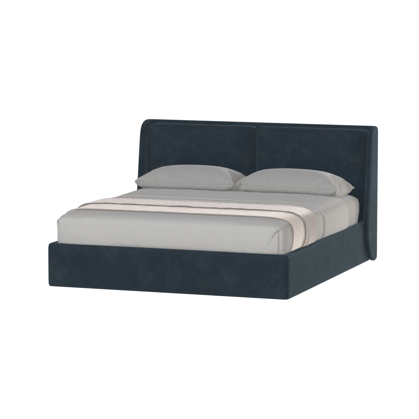 Bett mit weichem Kopfteil Ruby
