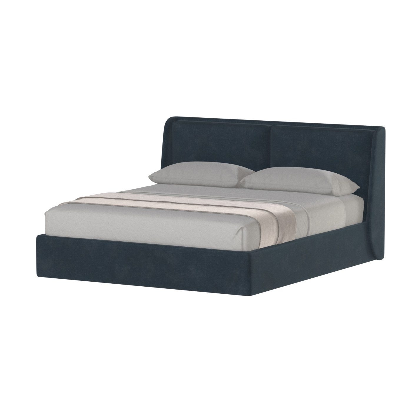 Bett mit weichem Kopfteil Ruby