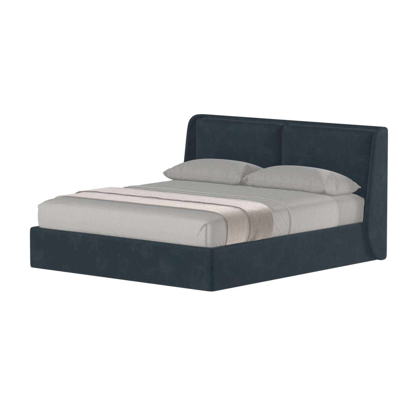 Bett mit weichem Kopfteil Ruby