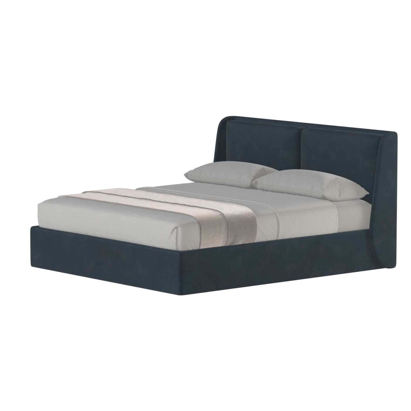 Bett mit weichem Kopfteil Ruby