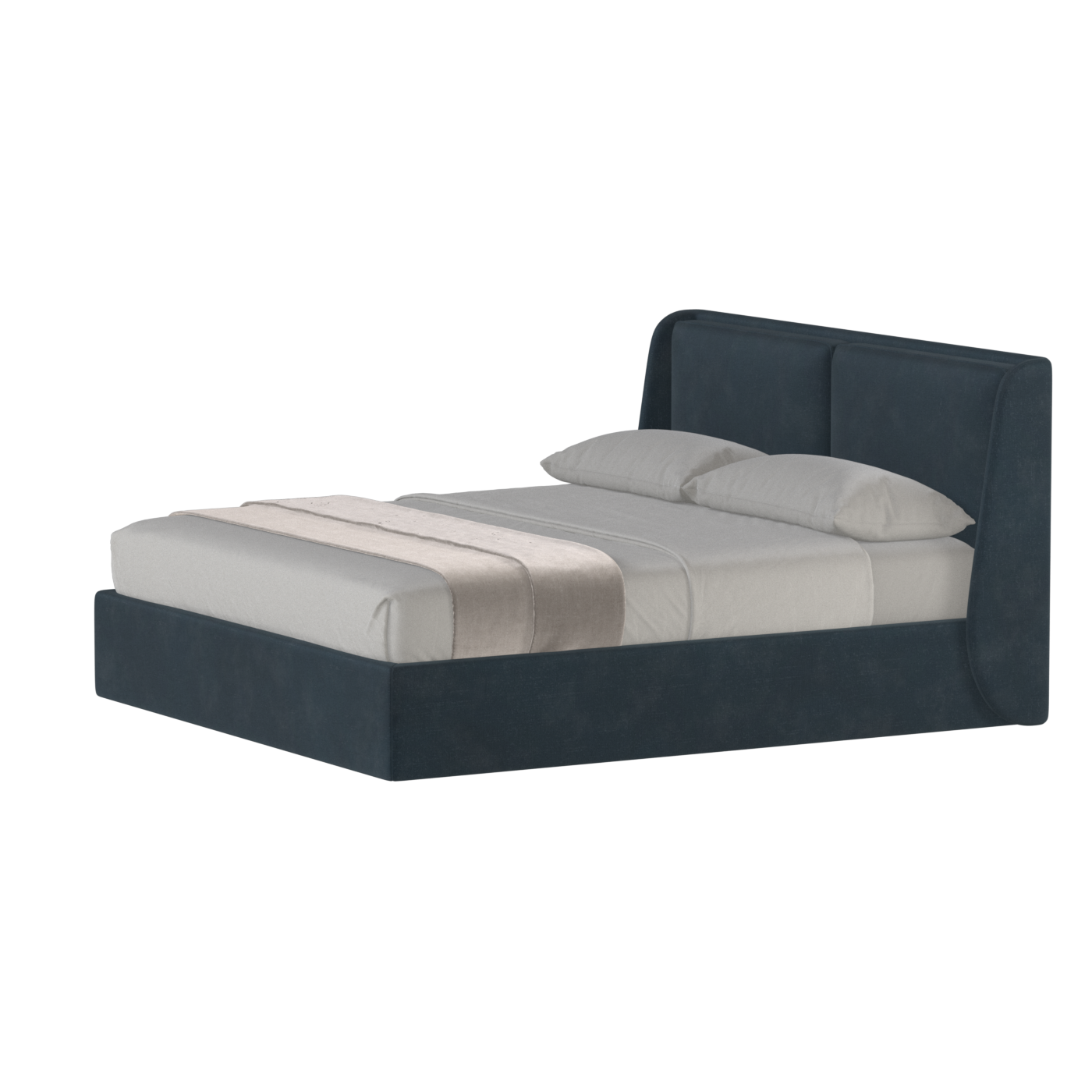 Bett mit weichem Kopfteil Ruby